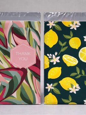 40 10x13 Poly Mailers - 2 designs - NWT